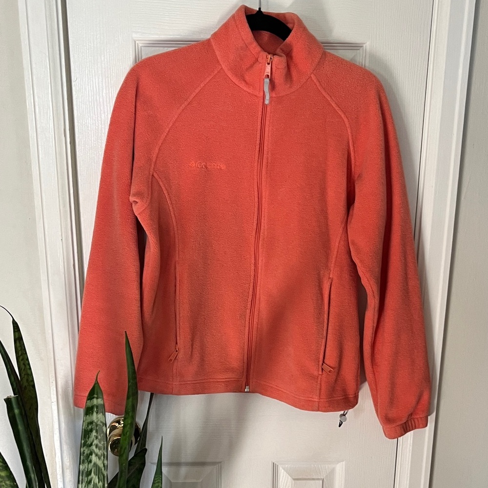Women's Orange Fleece Ski Jacket